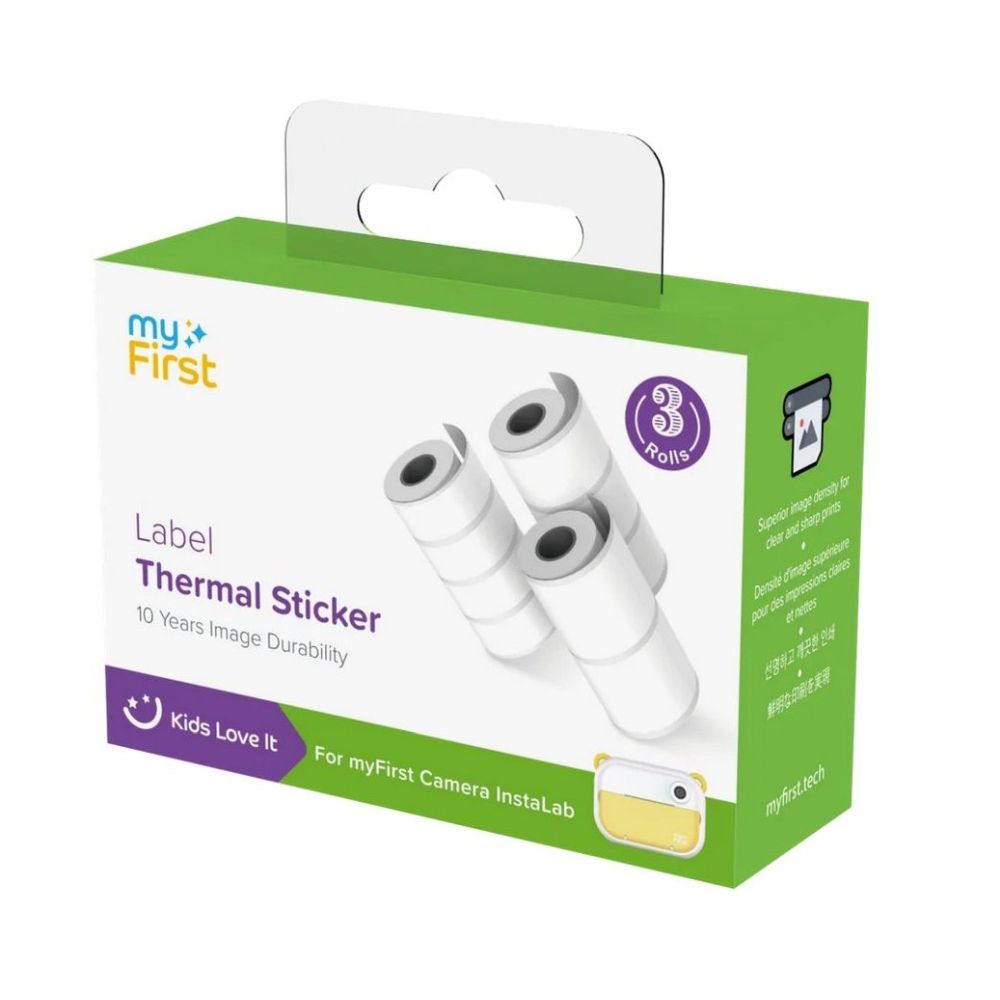 myFirst Insta Wi Sticker, White with Strips