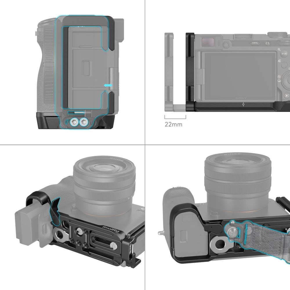SmallRig 4569 L-Brackets for Sony Alpha 7C II / 7CR