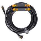 Tether Tools TetherGuard LeverLock e set di cavi, da USB-C dritto a USB-C angolato, 9,4 m nero non riflettente