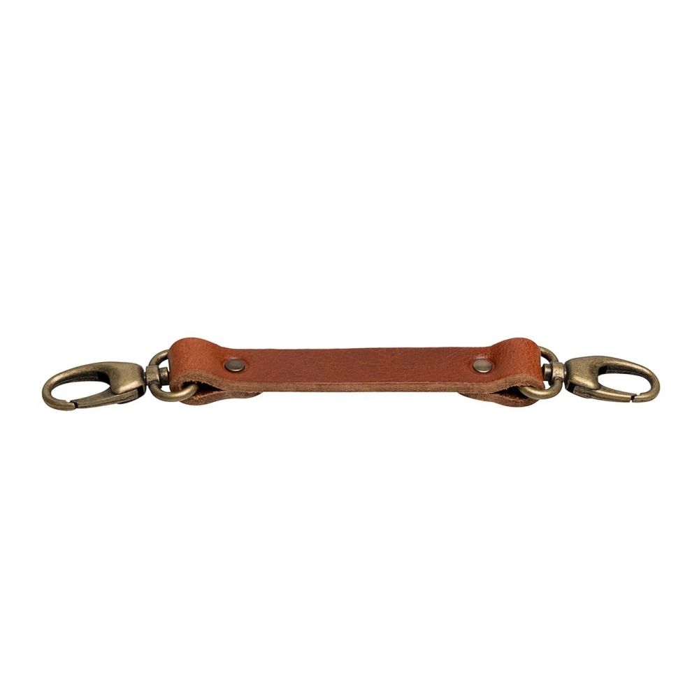 The Hantler Sangle de poitrine Cognac / Laiton, large 33cm