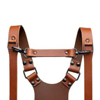 The Hantler Sangle de poitrine Cognac / Laiton, large 33cm
