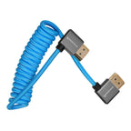 Kondor Blue Angled Full HDMI Câble pour On-Appareil Photo Monitors 12"-24" (Câble HDMI Coudé pour Moniteurs de Caméra)