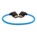 Kondor Blue 12" Right angle to left angle Full HDMI straight cable, Kondor Blue
