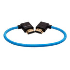 Kondor Blue 12" Right angle to left angle Full HDMI straight cable, Kondor Blue