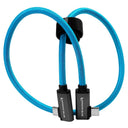 Kondor Blue USB C to USB C cable for SSD recording & charging - 8K (2x angled) (18")