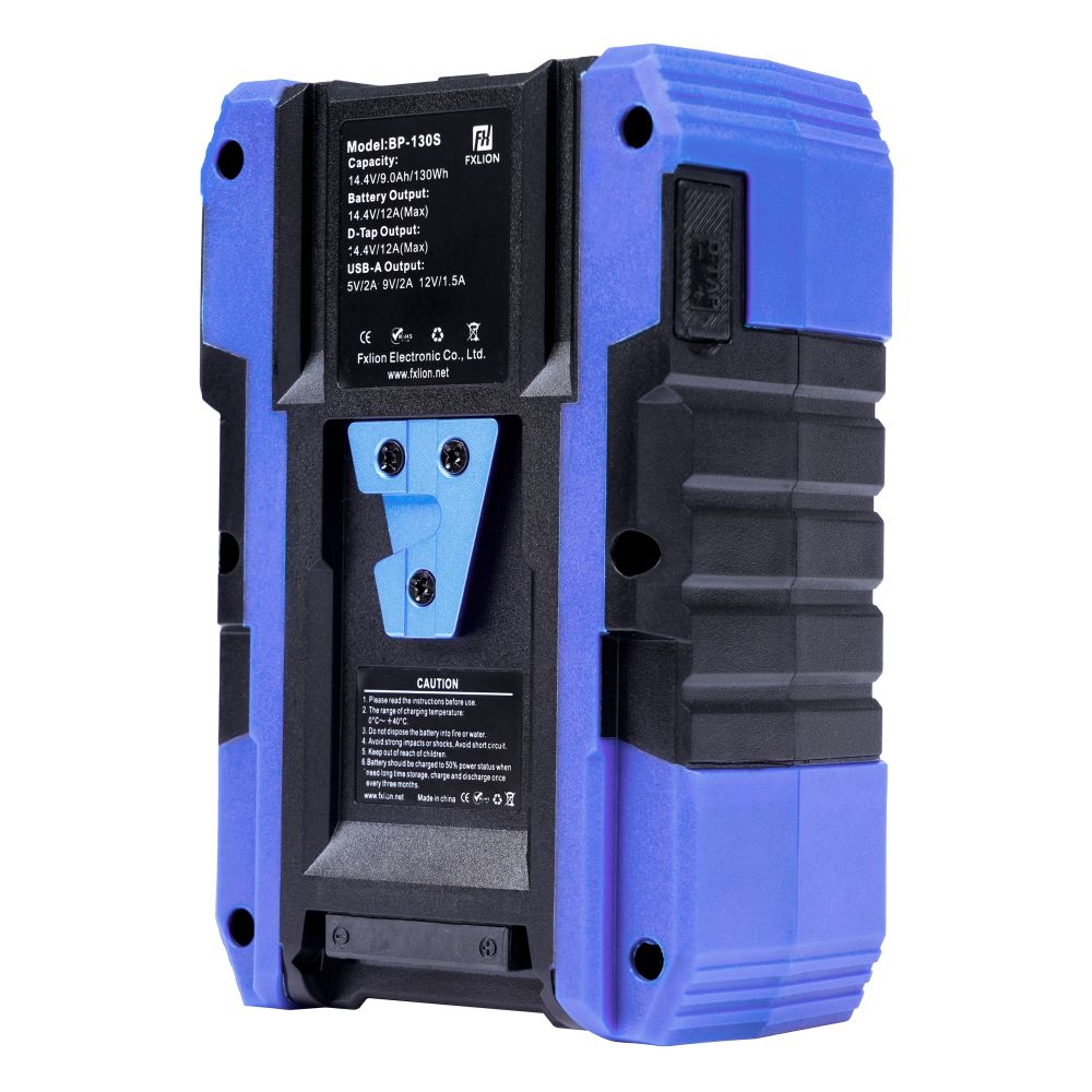 Fxlion Cool Negro V-Mount Batería, 14.4V, 130Wh con USB,D-Tap