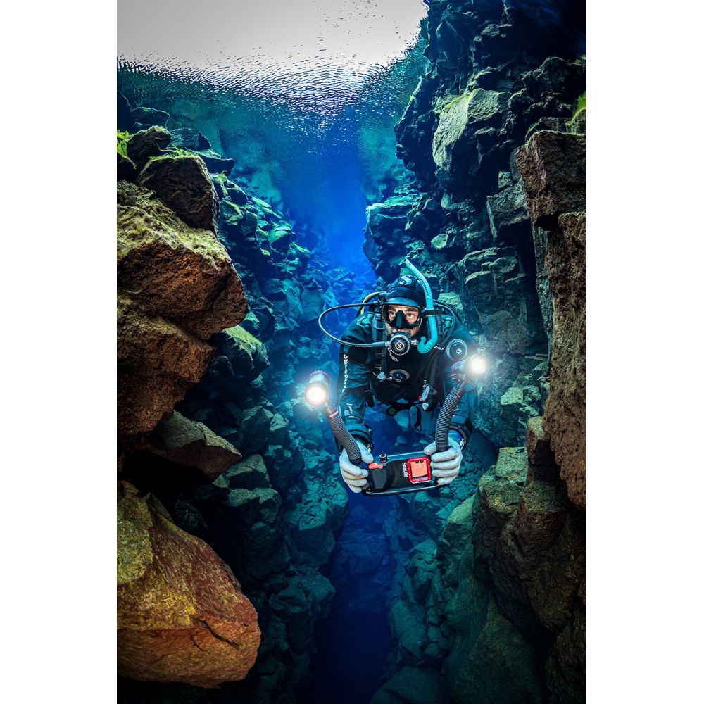 Sealife Sea Dragon 5000+ Color Boost COB LED Photo-Video Light (Incl. Tête d'éclairage, Adaptateur Flex-Connect YS & Ball Joint 1", Batterie et Chargeur)