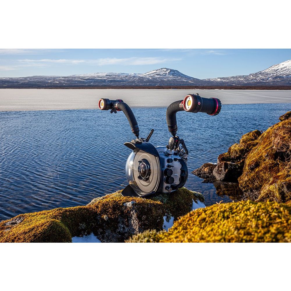 Sealife Sea Dragon 5000+ Color Boost COB LED Photo-Video Light (Incl. Tête d'éclairage, Adaptateur Flex-Connect YS & Ball Joint 1", Batterie et Chargeur)