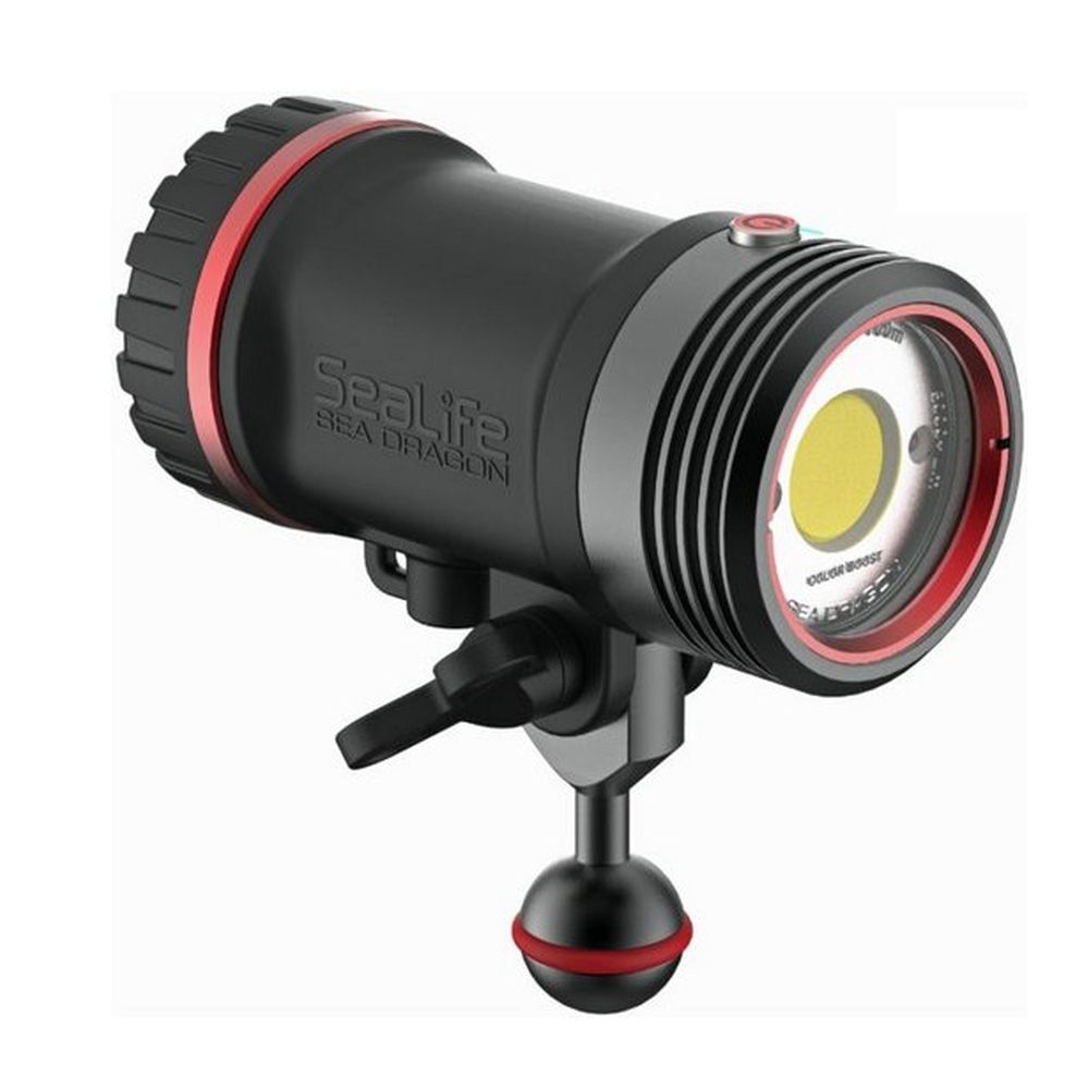Sealife Sea Dragon 5000+ Color Boost COB LED Photo-Video Light (Incl. Tête d'éclairage, Adaptateur Flex-Connect YS & Ball Joint 1", Batterie et Chargeur)