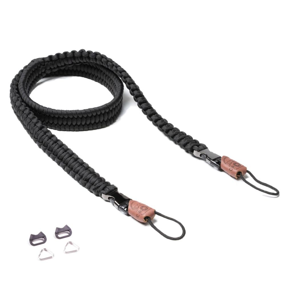 C-Rope Traveler Correa para cámara Silenciosa Negra, 100 cm Paracord