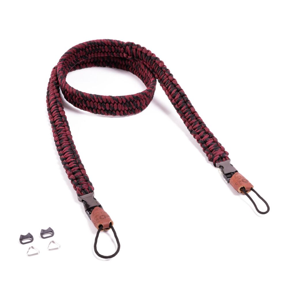 C-Rope Traveler camera strap Red Dots, 125cm Paracord