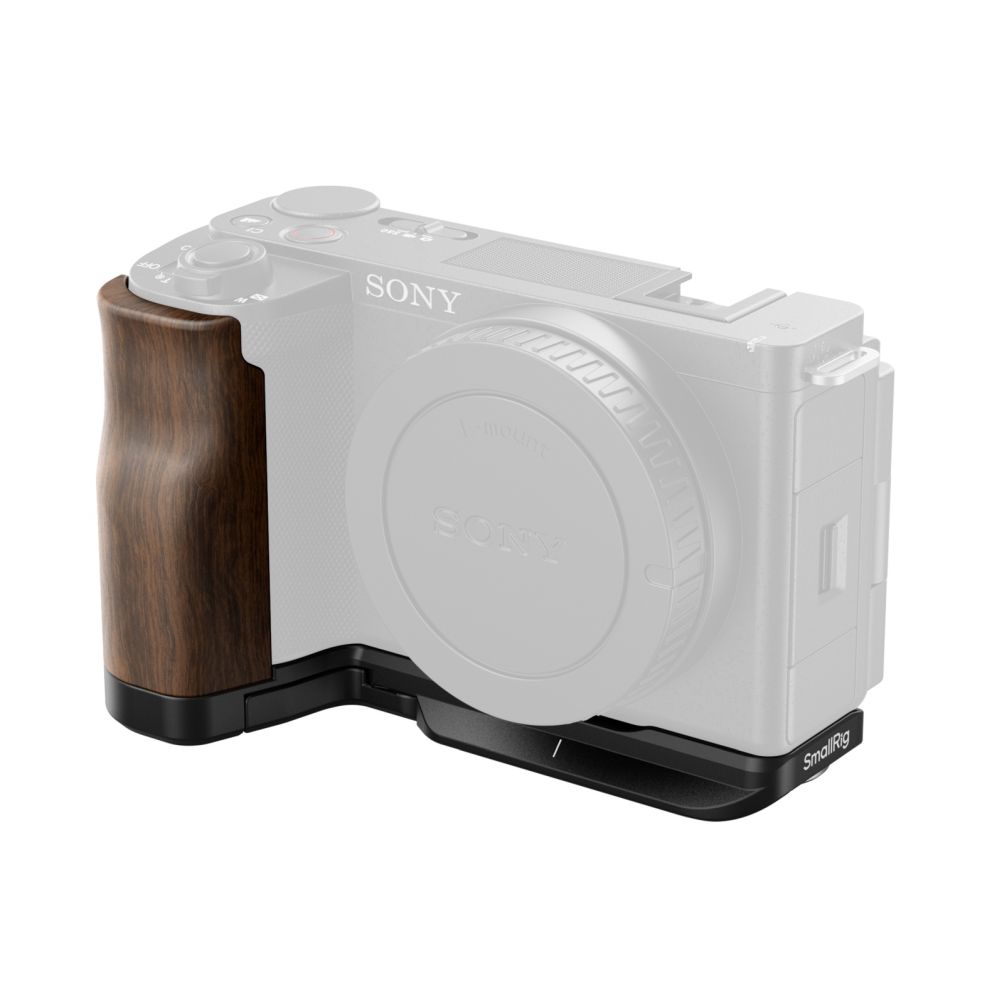 SmallRig Placa de montaje en L con asa de madera para Sony ZV-E10 II 4864