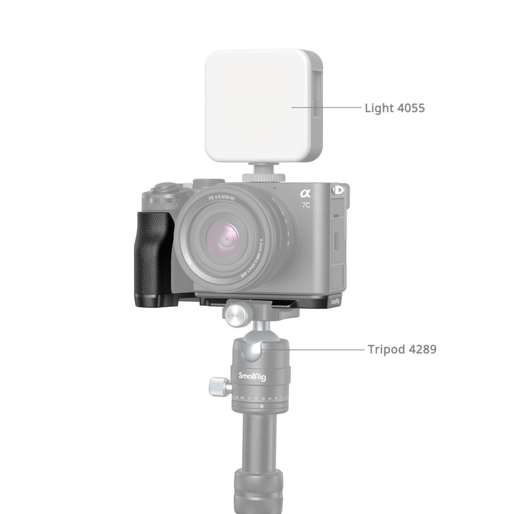 SmallRig 4797 L-Shape Mount Plate met Silicone Handle voor Sony A7C II / A7CR