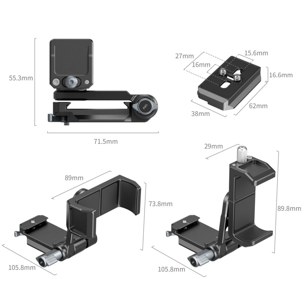 SmallRig Power Banks Mount Plate Kit voor Mirrorless Cameras 4695