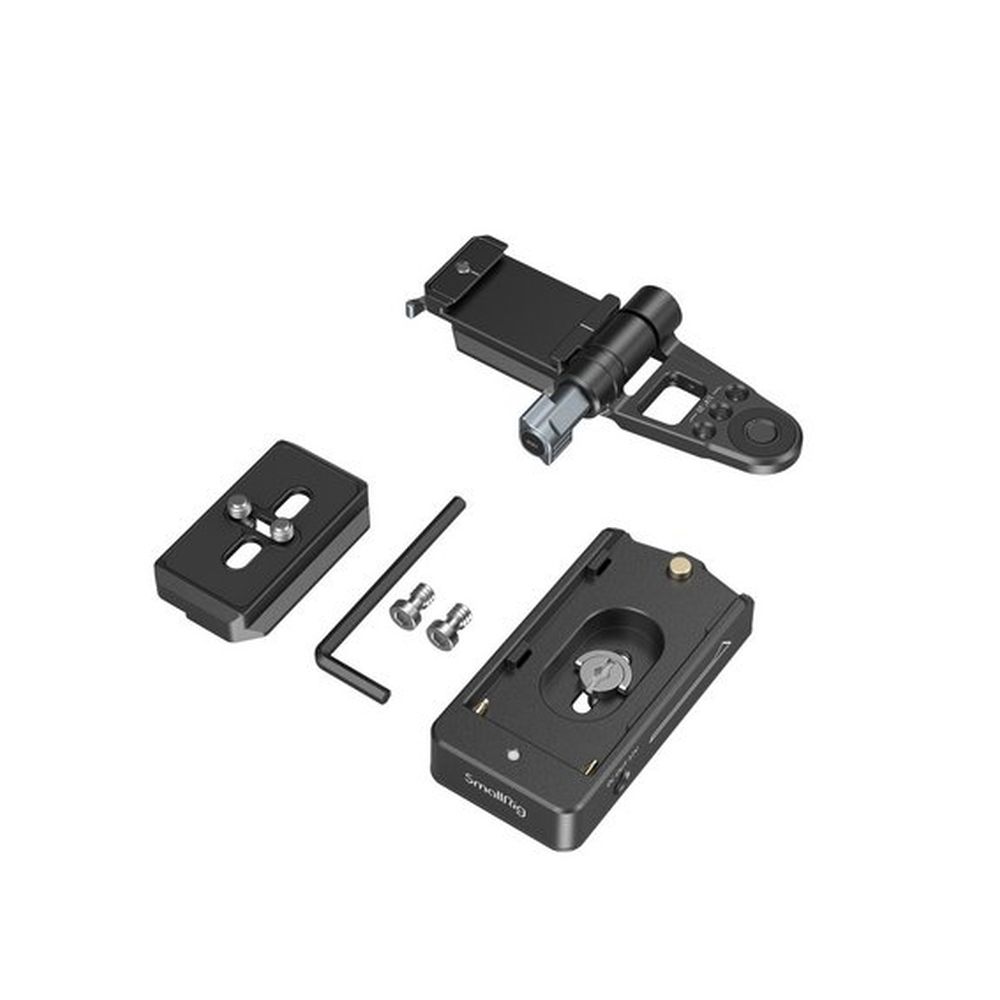 SmallRig Kit de placa de montaje adaptador de batería NP-F para cámaras sin espejo 4696
