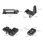 SmallRig Kit de placa de montaje adaptador de batería NP-F para cámaras sin espejo 4696