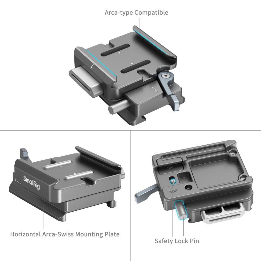 SmallRig HawkLock H38 Arca-Swiss Quick Release Plate voor DJI Stabilizers 4639