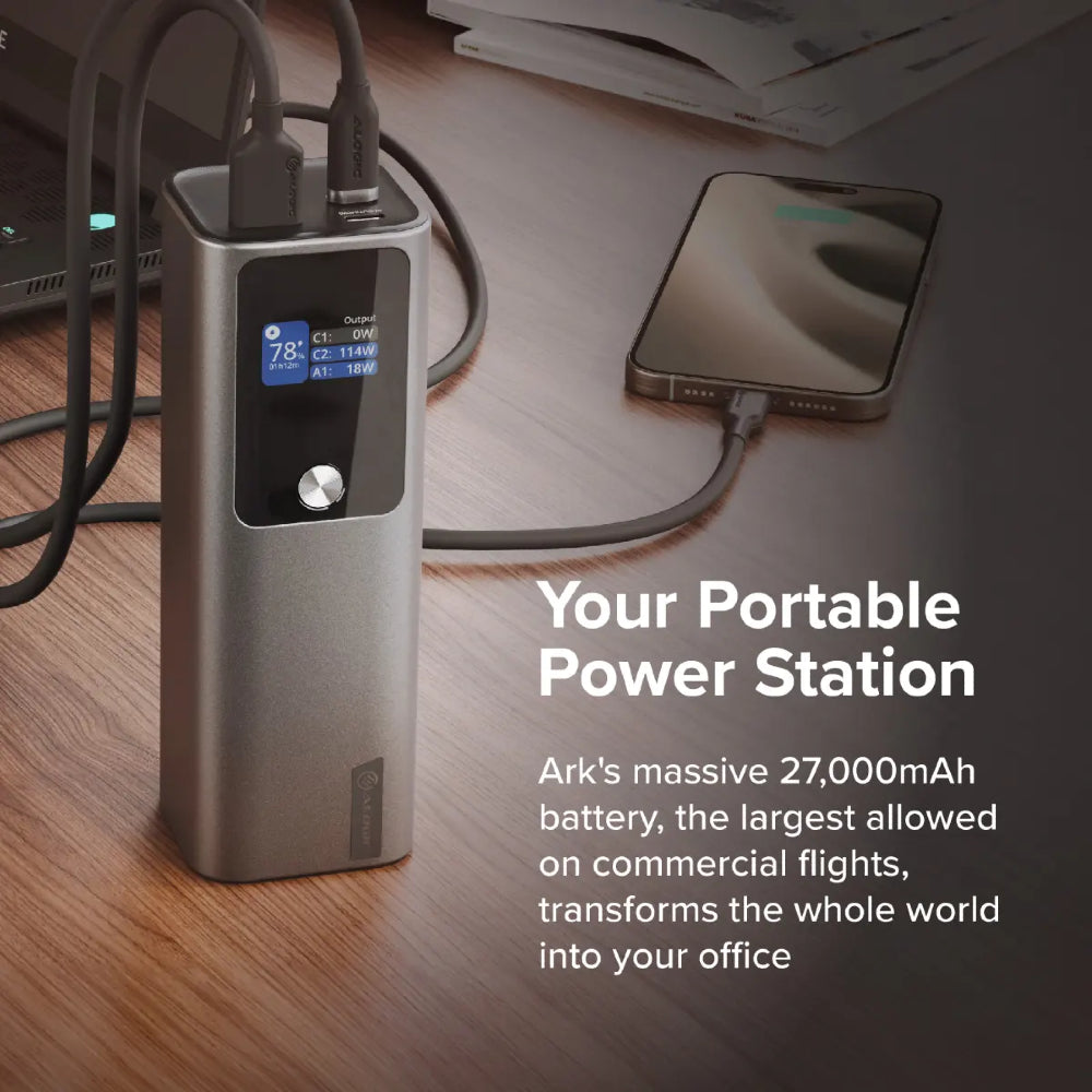 ALOGIC Ark 27.000mAh Power Bank con 140W USB-C Charging