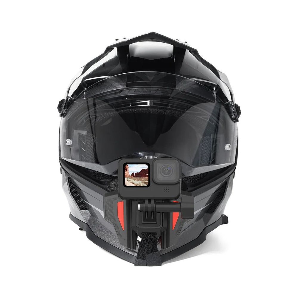 Telesin Premium Support de Casque / Support de Casque, Orange