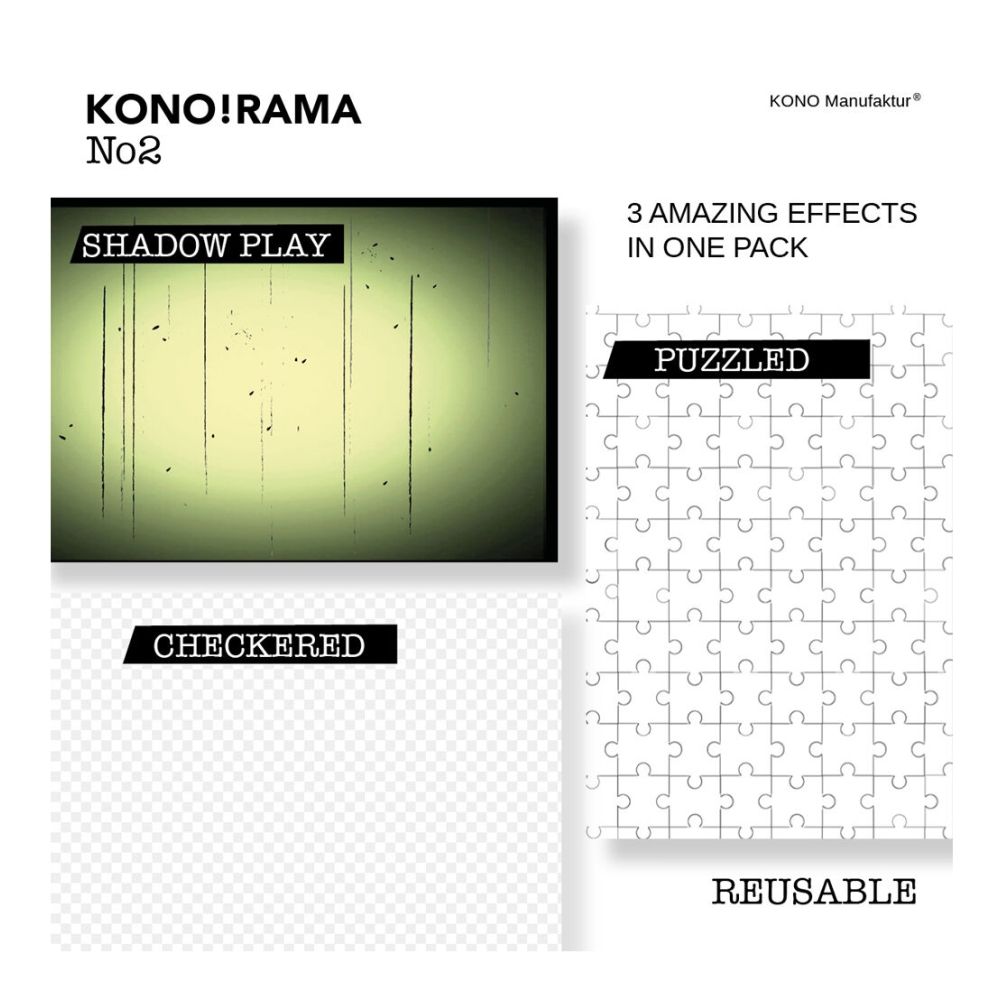 KONO!RAMA Effect Filtre 2 pour Fujifilm INSTAX mini (3 par set)