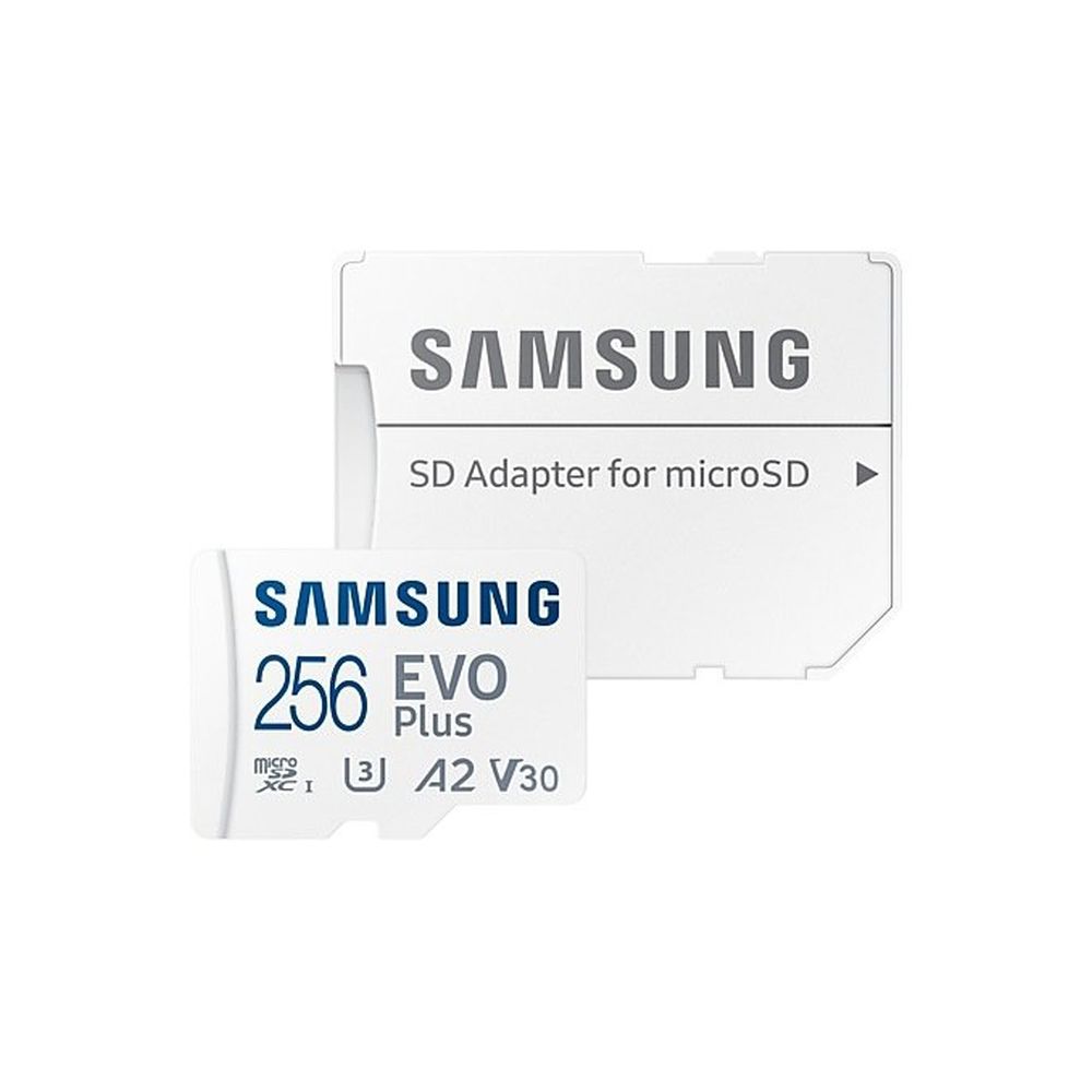 Samsung EVO PLUS microSD 256GB + SD Adattatore UHS-I U3 160 MB/s (2024)