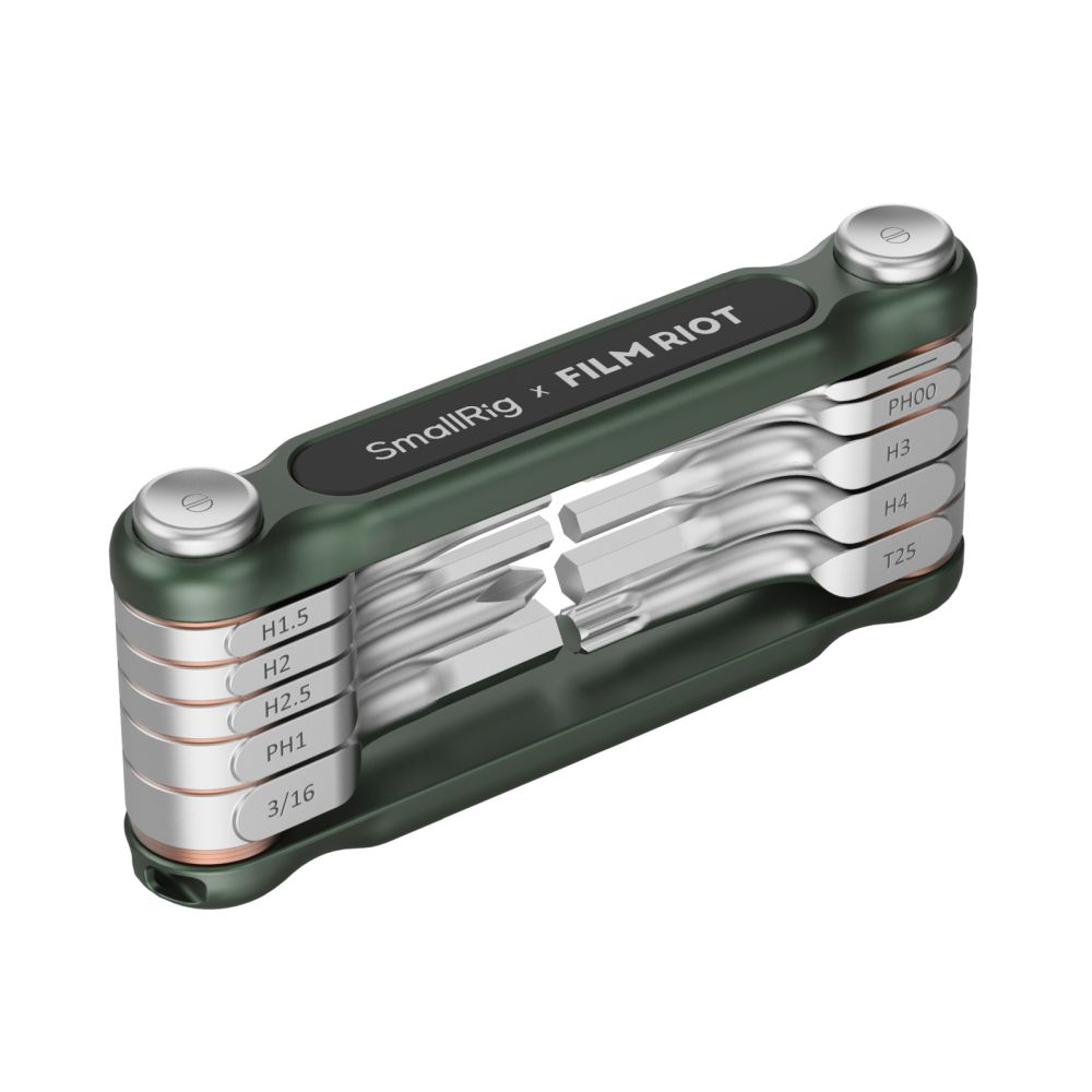 SmallRig x FILM RIOT Set di chiavi pieghevoli 10 in 1 con posizionamento ad angolo multiplo (verde) 4814