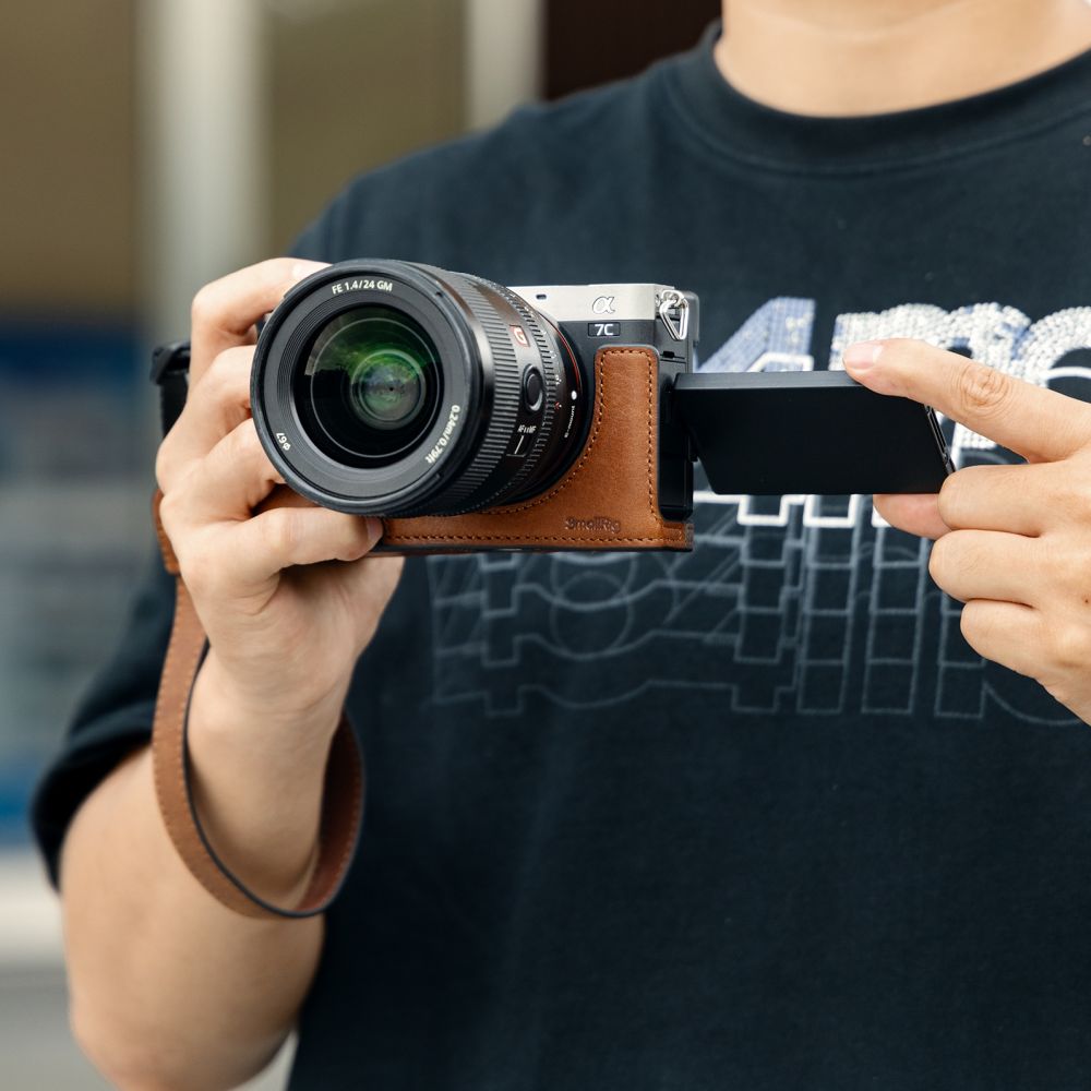 SmallRig Appareil photo en Cuir Étui Kit pour Sony Alpha 7C II / Alpha 7CR 5015