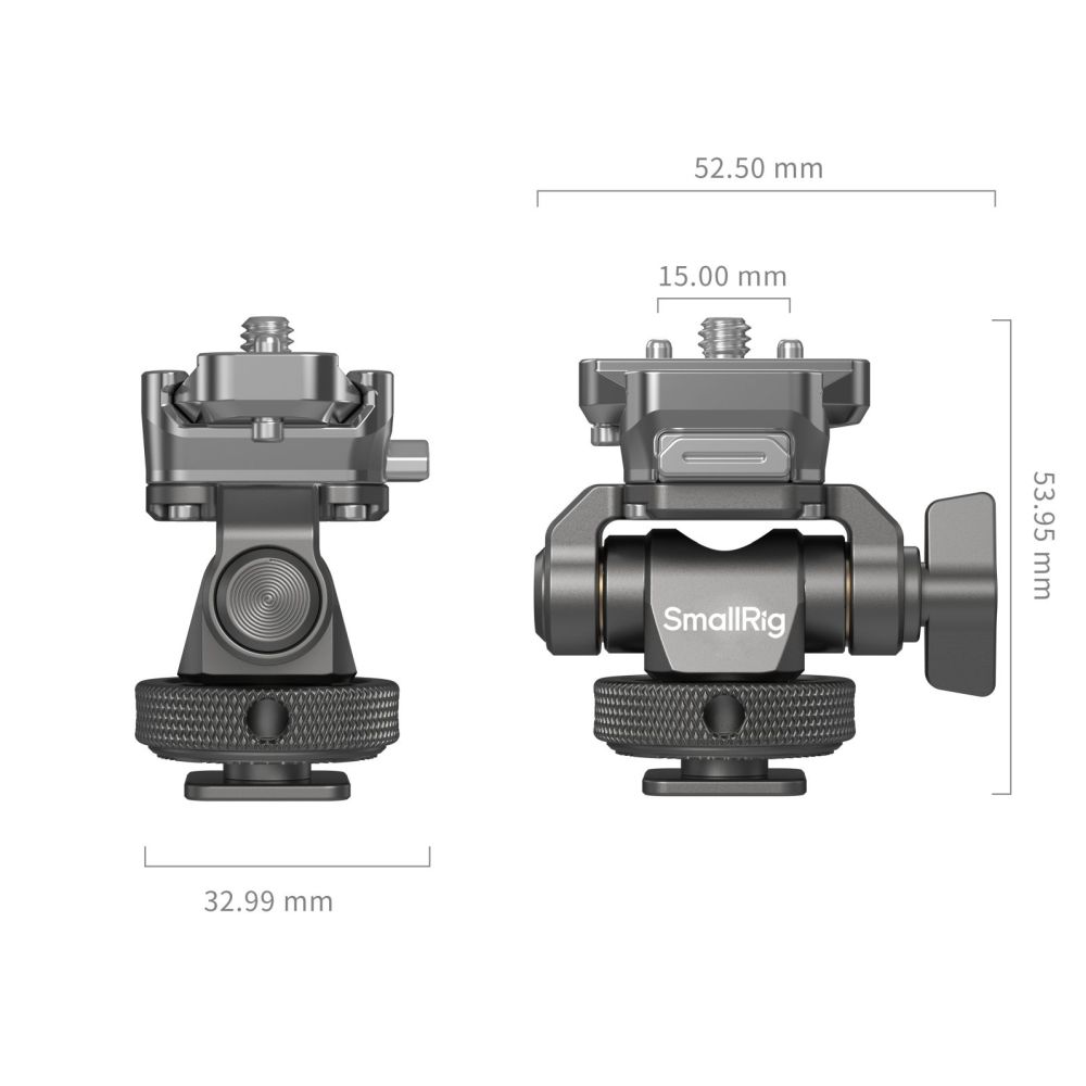 SmallRig HawkLock Quick Release Monitor Support with H21 Cold Shoe Mount 4888