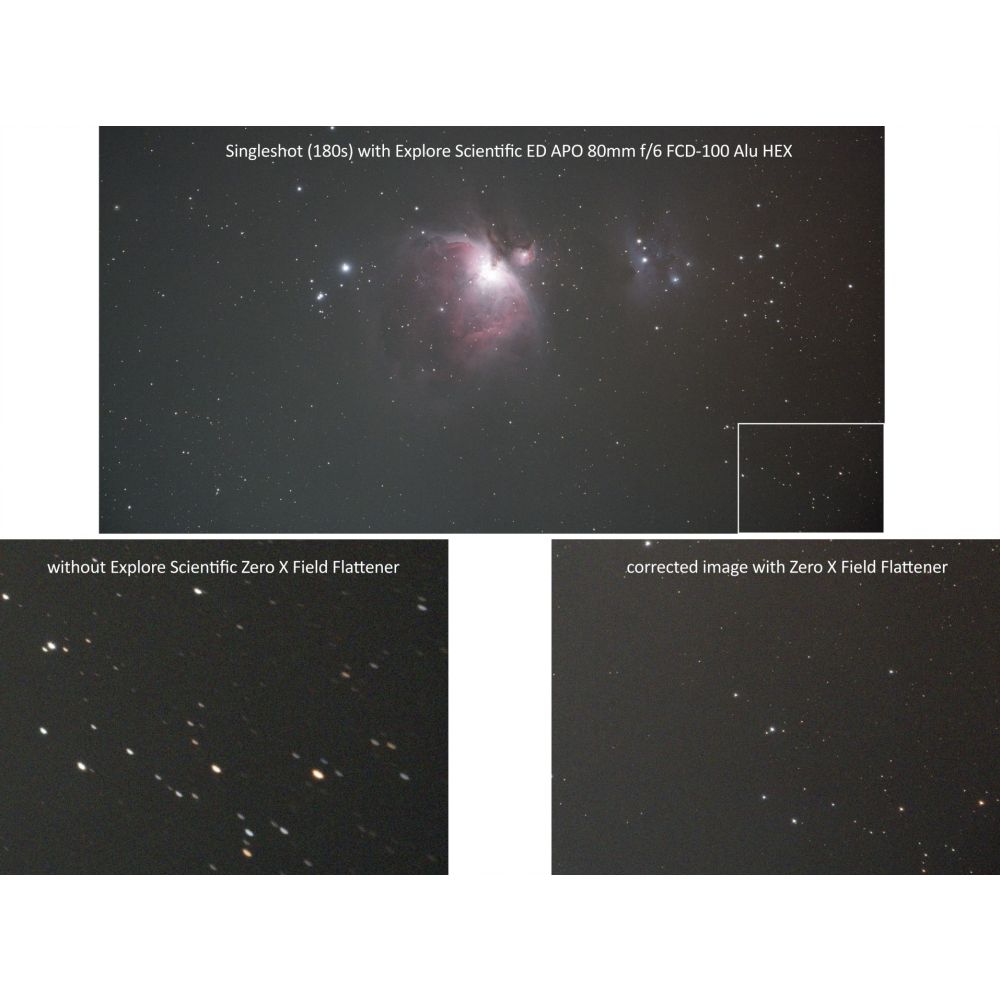 Explore Scientific Zero X veldafvlakker 2"/M48 voor ED80 / ED102 / ED127 APO