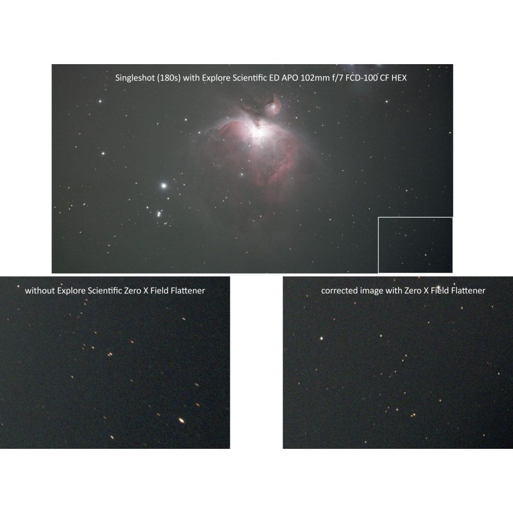Explore Scientific Zero X veldafvlakker 2"/M48 voor ED80 / ED102 / ED127 APO