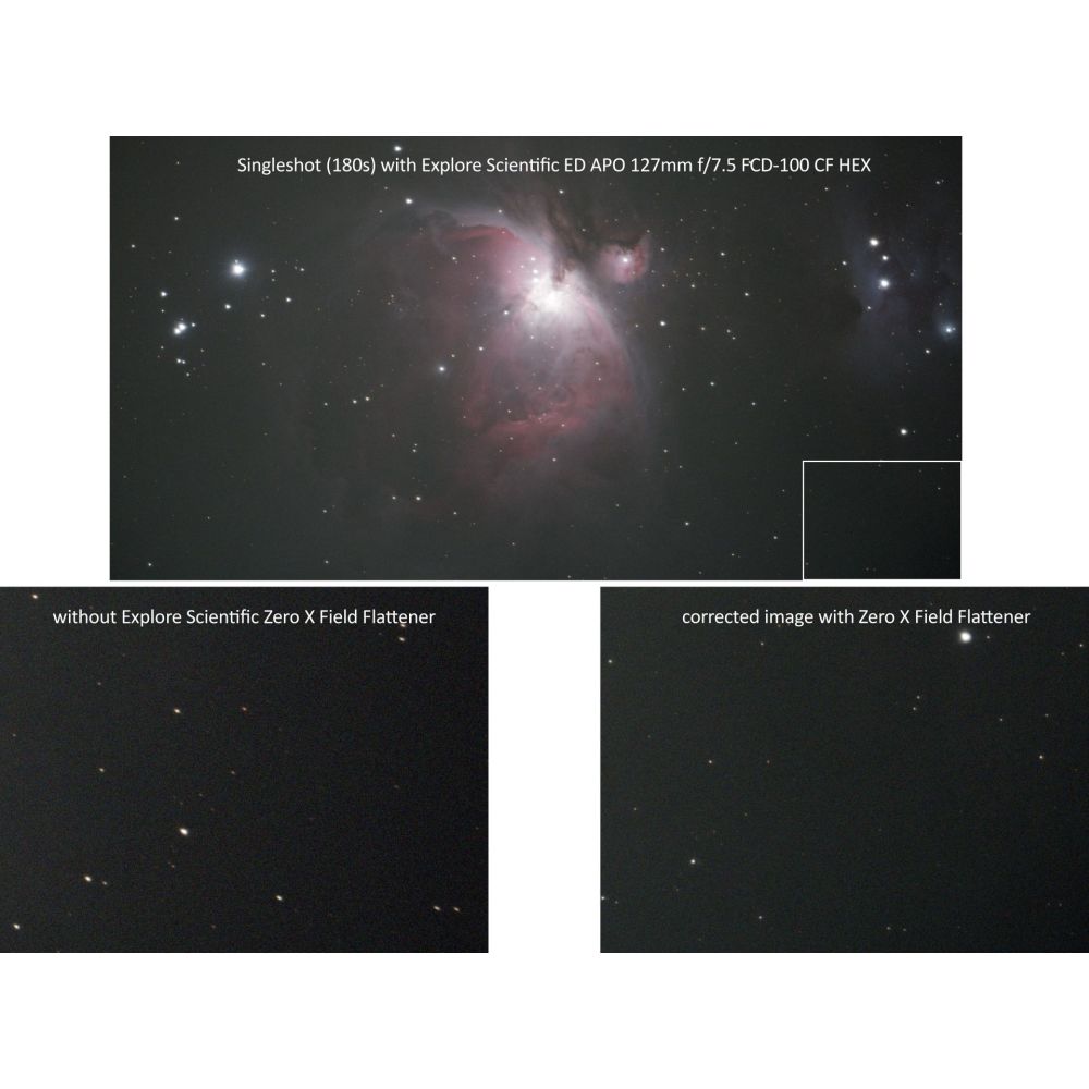 Explore Scientific Zero X veldafvlakker 2"/M48 voor ED80 / ED102 / ED127 APO