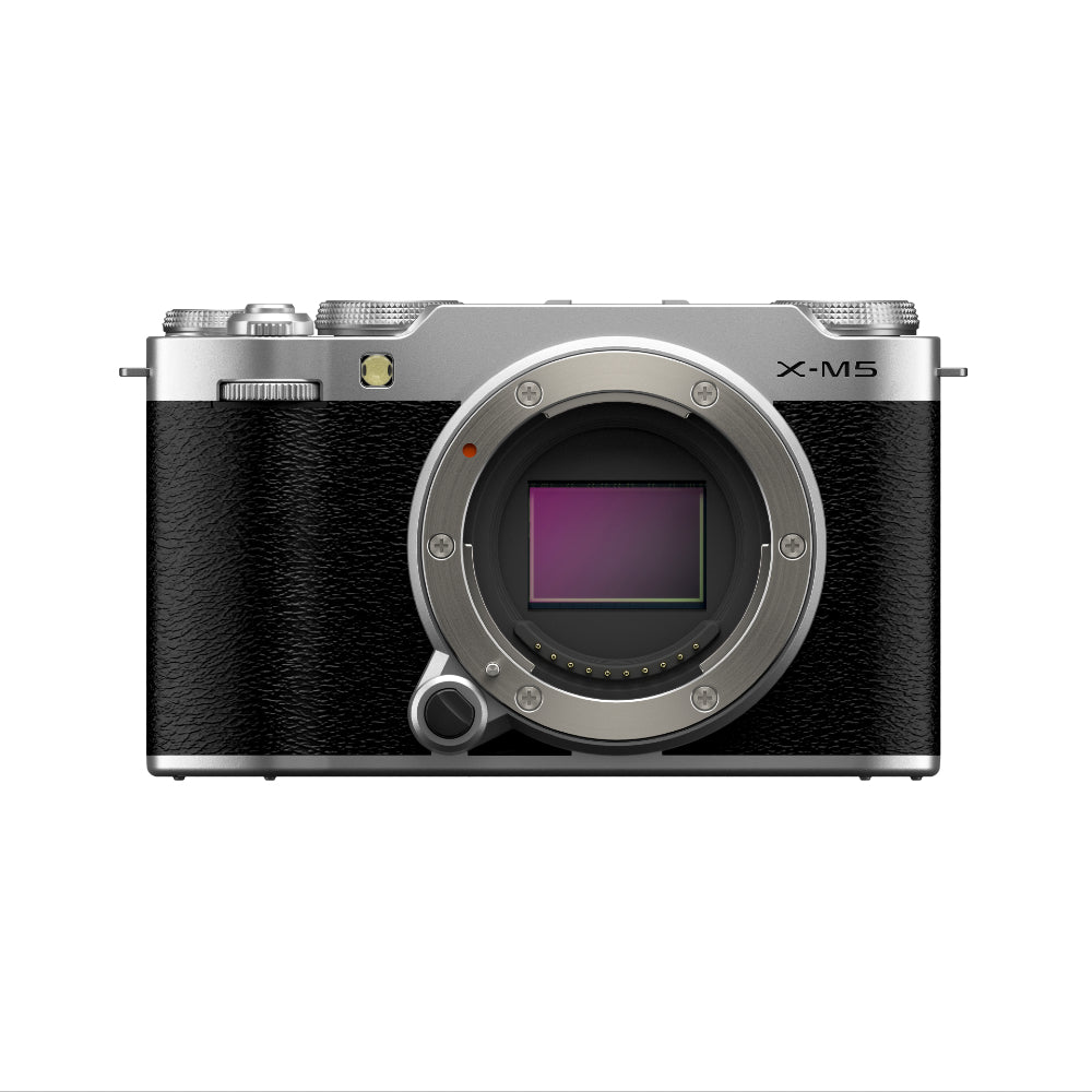 Fujifilm X-M5 body argenté + Fujifilm XC 35mm f/2.0