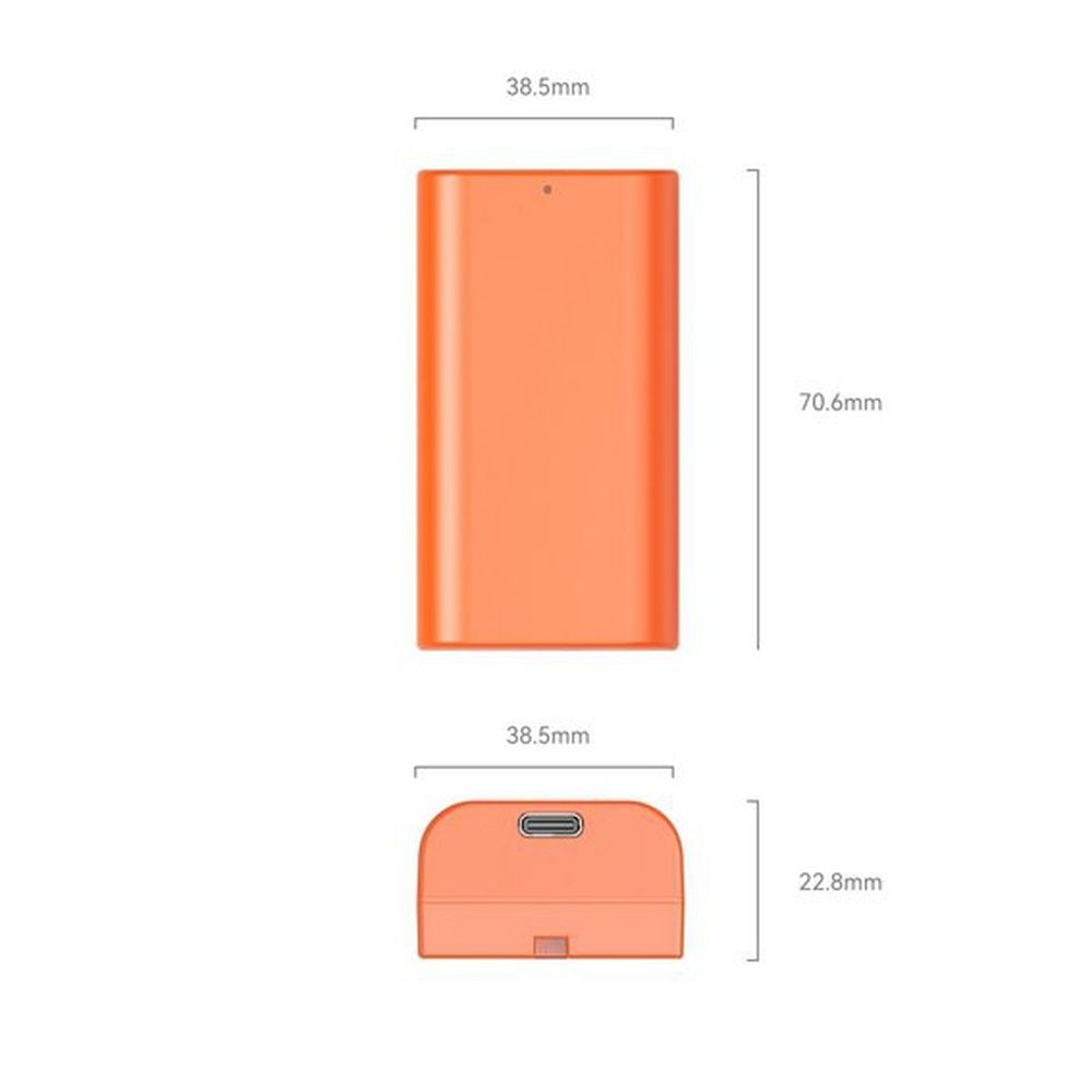 SmallRig 4971 NP-F550 USB-C Kamera-Akku orange