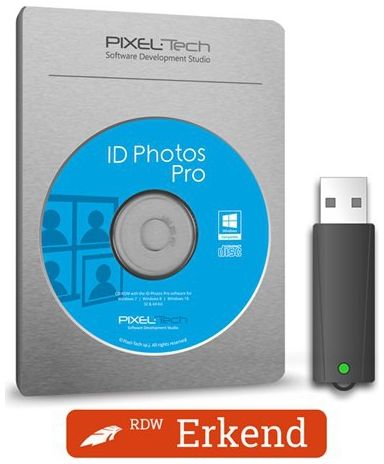 IdPhotos Pro Passport Photo software on dongle