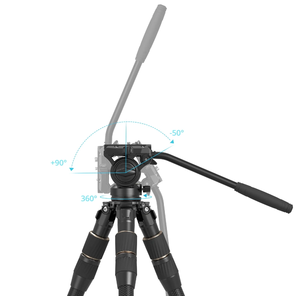 SmallRig 4643 Kit de trépied en fibre de carbone FT-S303