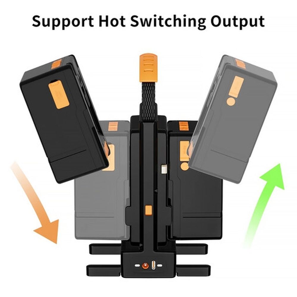 ZGCINE V-Mount Chargeur Double avec commutation à chaud