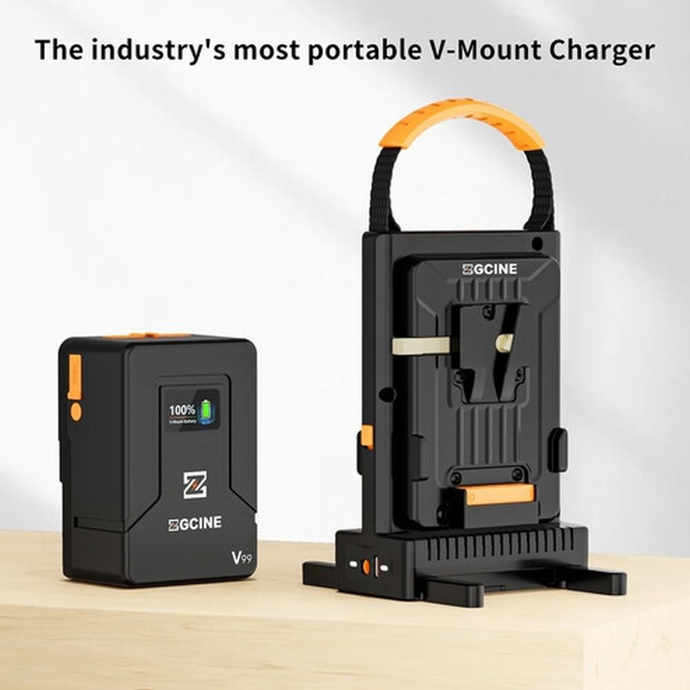 ZGCINE V-Mount Chargeur Double avec commutation à chaud