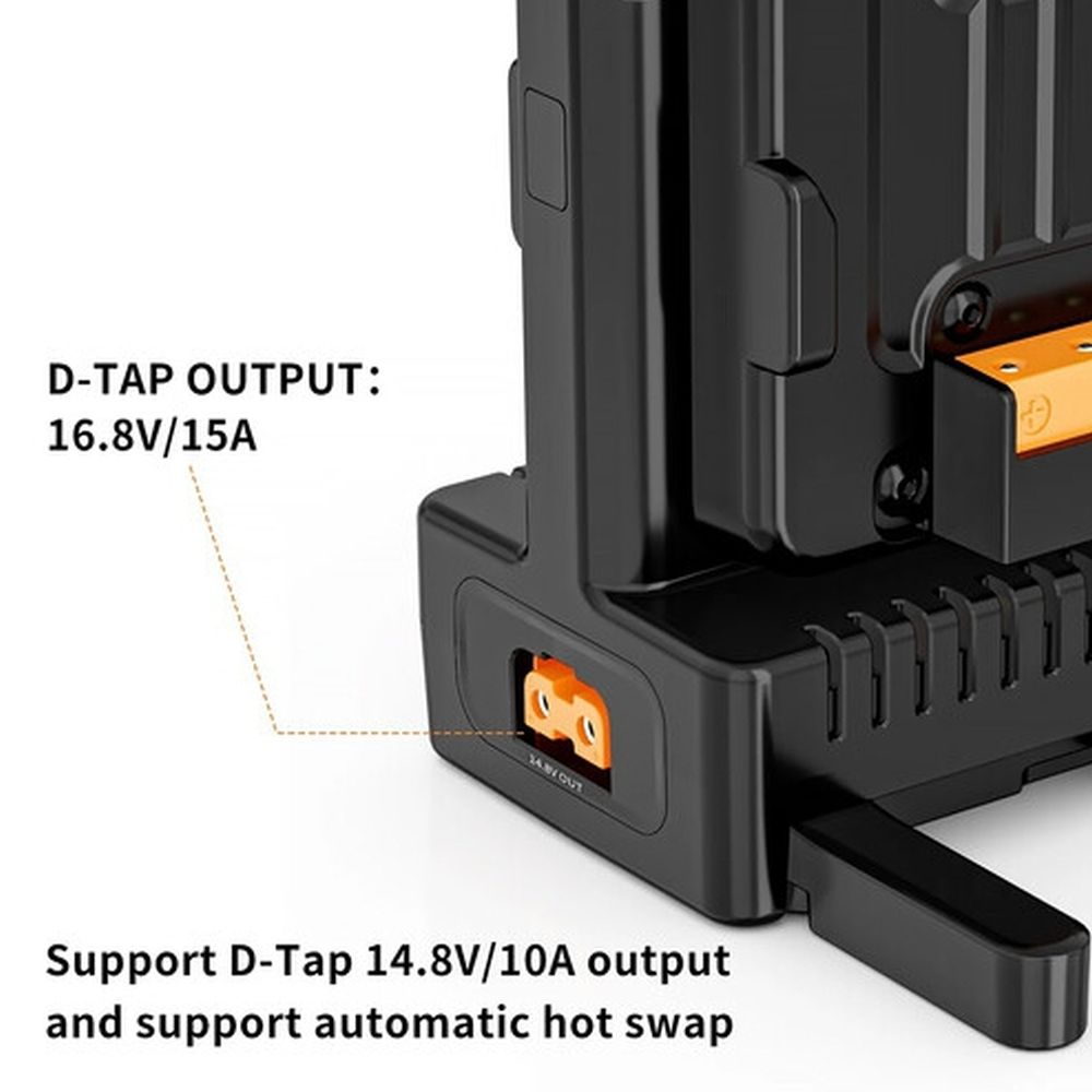 ZGCINE V-Mount Chargeur Double avec commutation à chaud