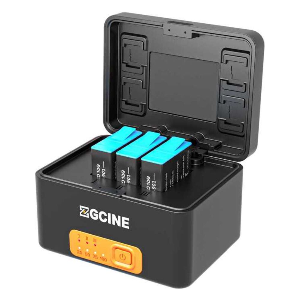 ZGCINE Estuche de carga para batería GoPro + 3x Batería 901