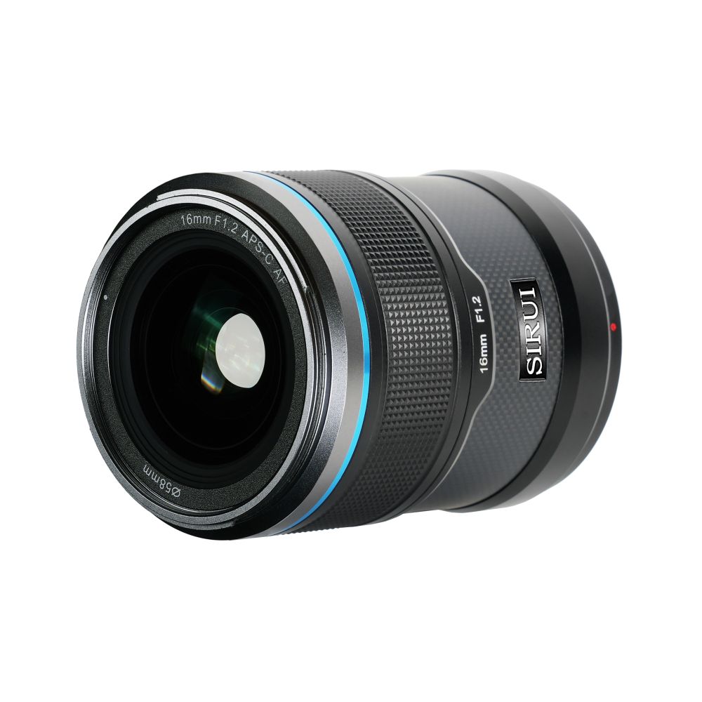 Sirui Sniper 16mm F1.2 APS-C/S35 Auto-Focus Objectif (E Monture, Noir, en Carbone Fiber)