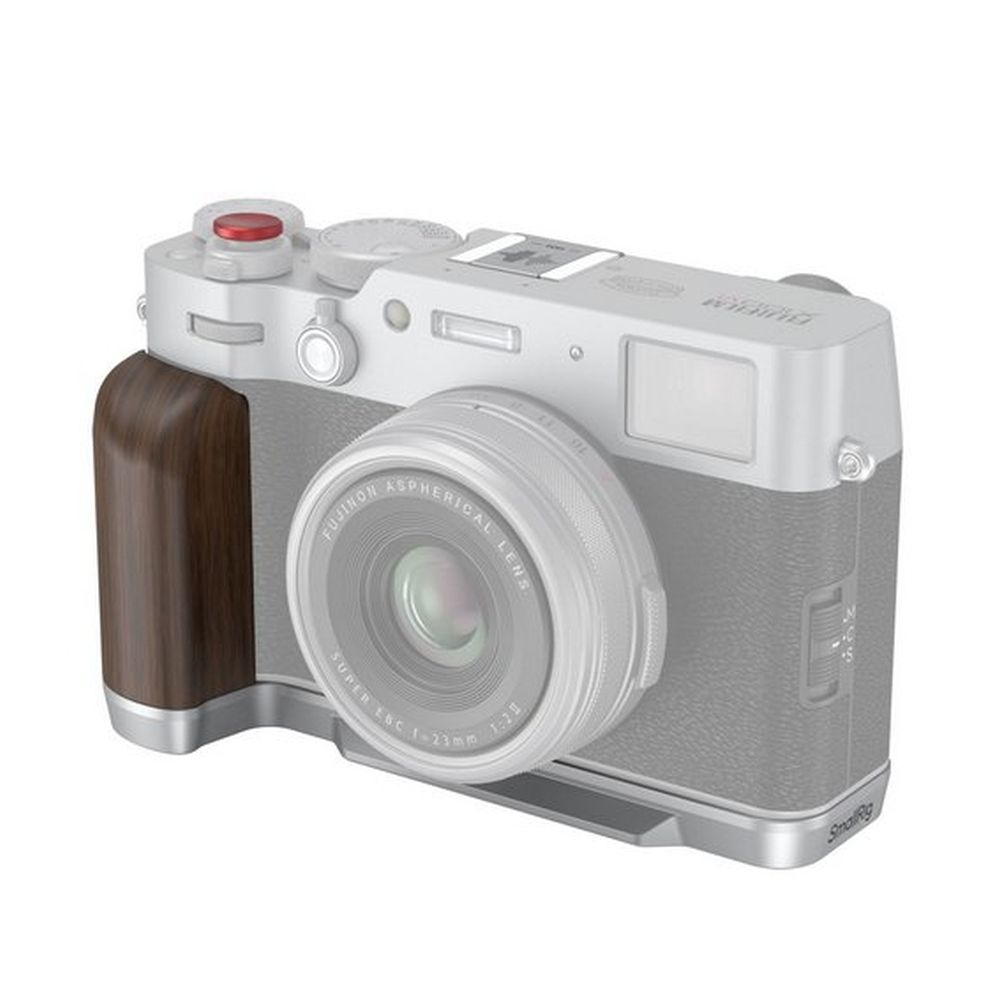 SmallRig 4804 Poignée en bois en forme de L pour Fujifilm X100VI / X100V, argenté