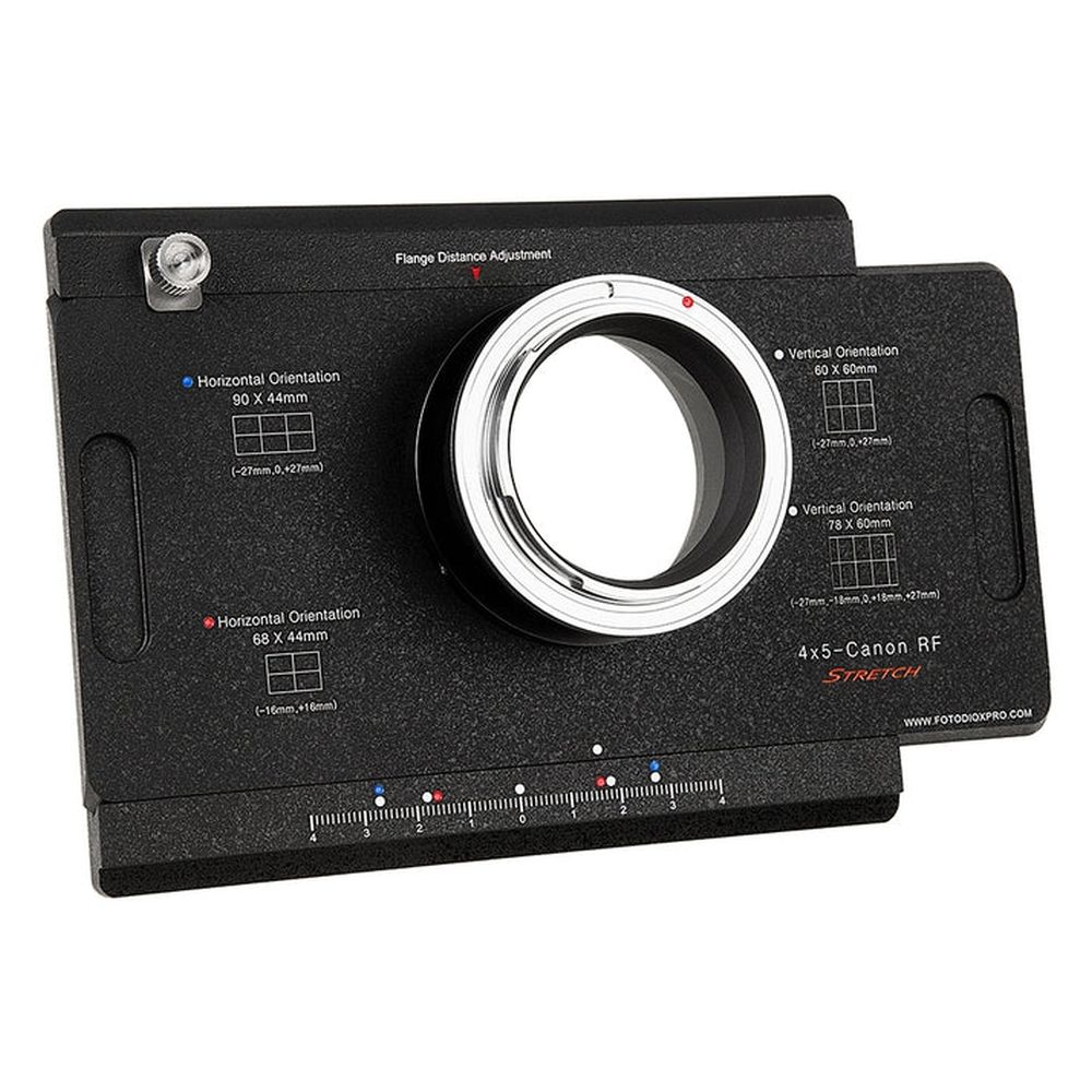 Fotodiox Pro Adaptateur de monture d'objectif pour Canon RF à caméra 4x5 avec dos Graflok