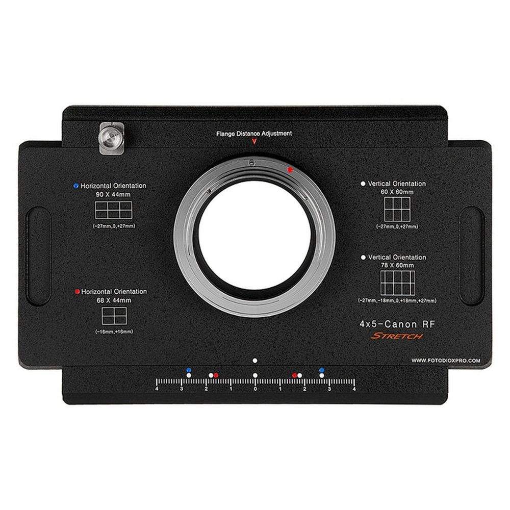 Fotodiox Pro Adaptateur de monture d'objectif pour Canon RF à caméra 4x5 avec dos Graflok