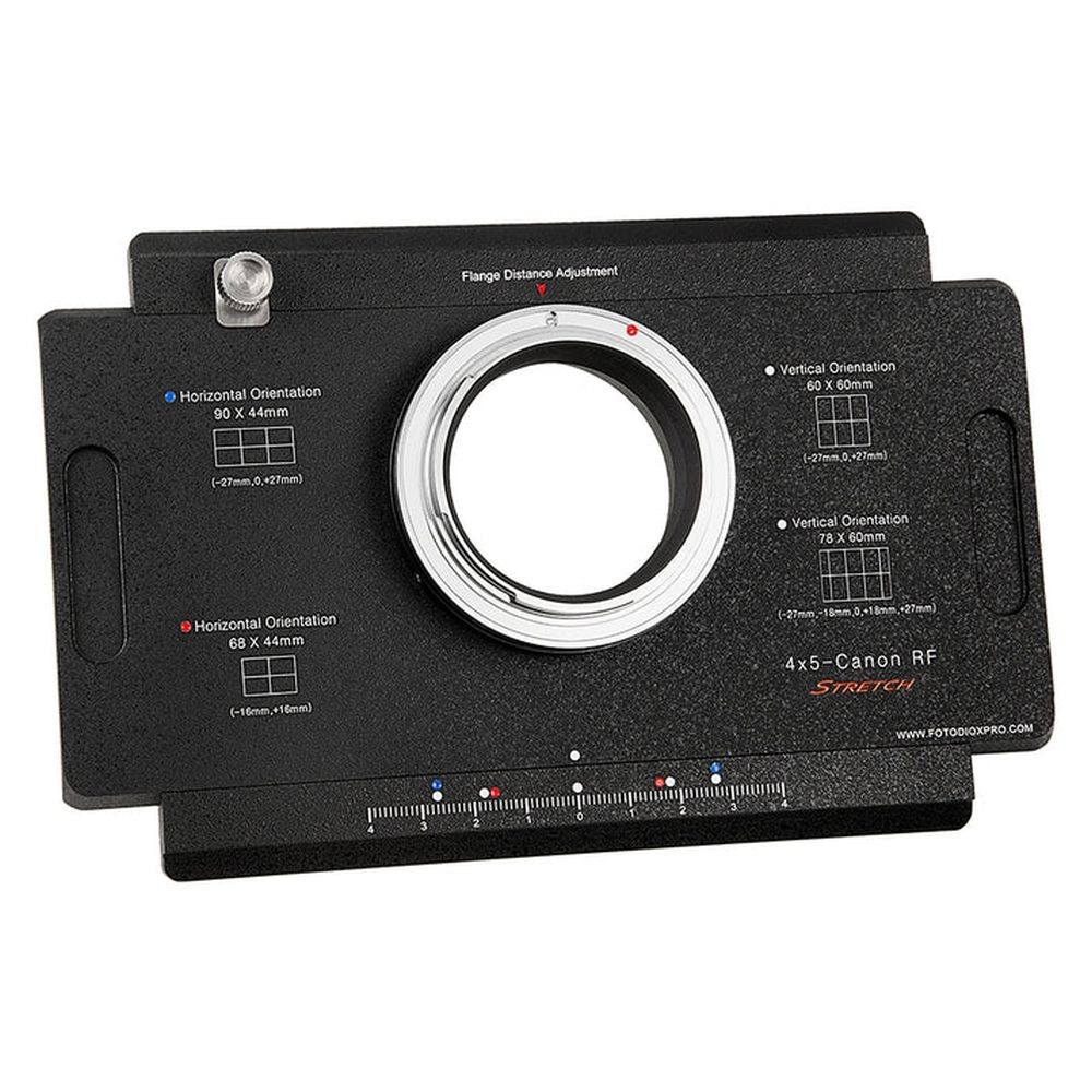 Fotodiox Pro Adaptateur de monture d'objectif pour Canon RF à caméra 4x5 avec dos Graflok