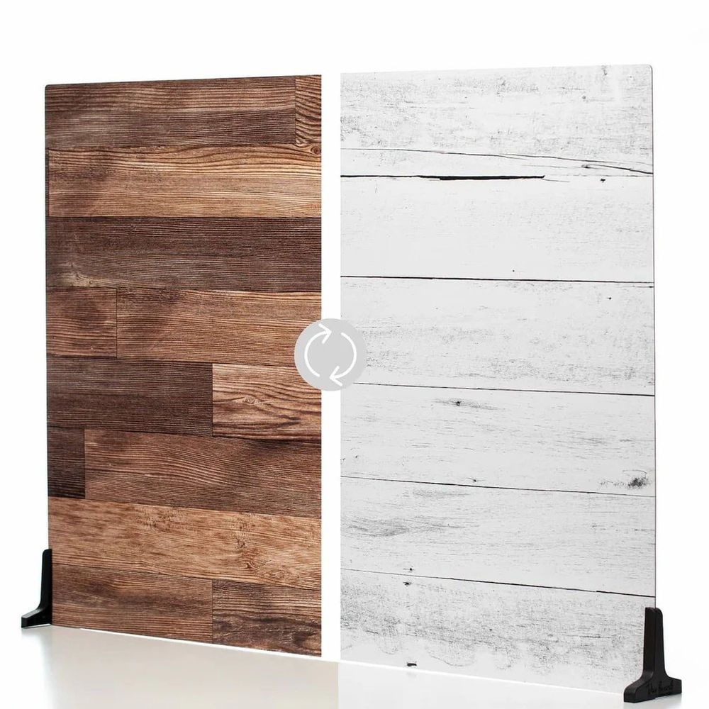 V-Flat Whitewash/Hickory Planks - XL