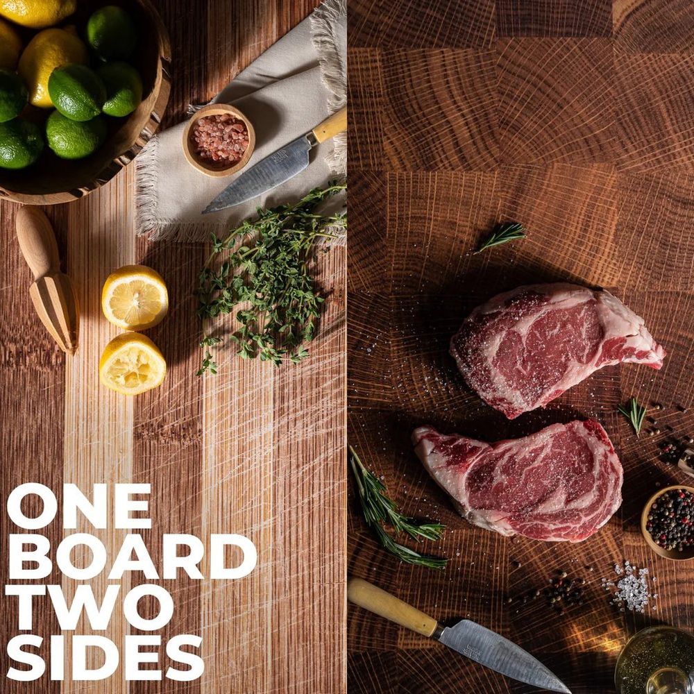 V-Flat Aged Cutting Board/Butchers Board - XL