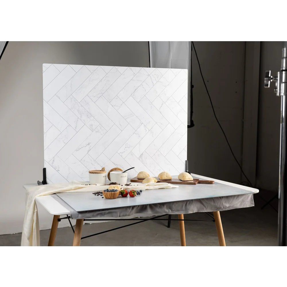 V-Flat Zigzag Marble White/Zigzag Marble Black - XL