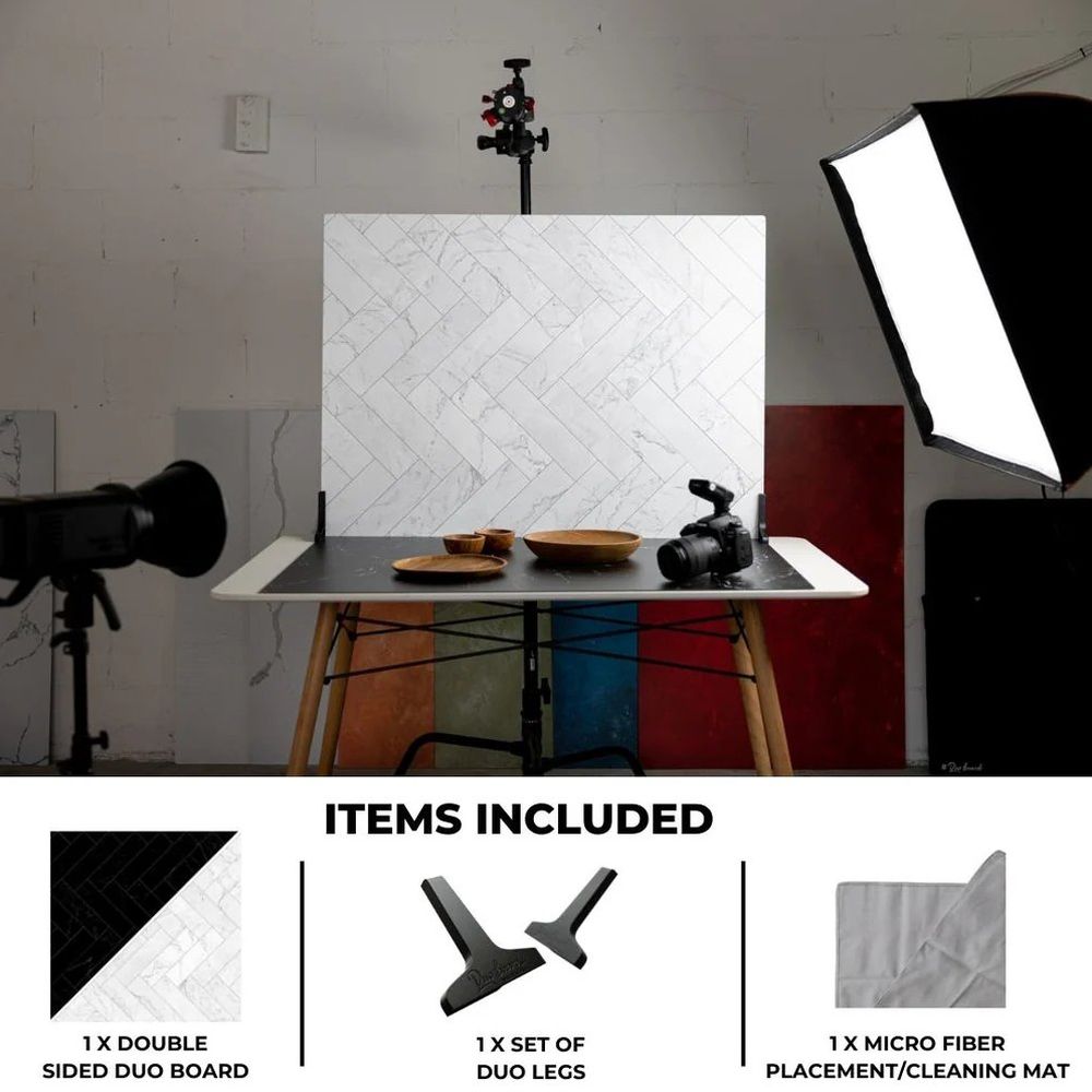 V-Flat Zigzag Marble White/Zigzag Marble Black - XL