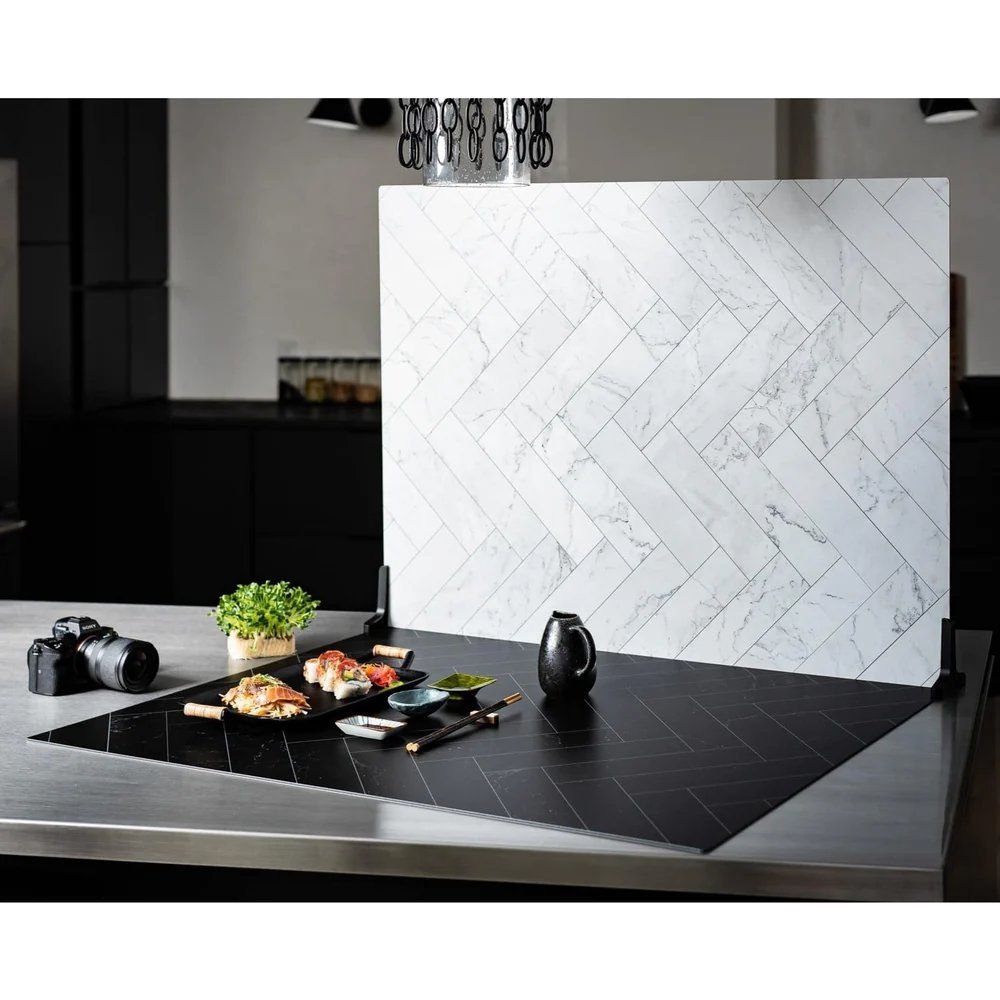 V-Flat Zigzag Marble White/Zigzag Marble Black - XL