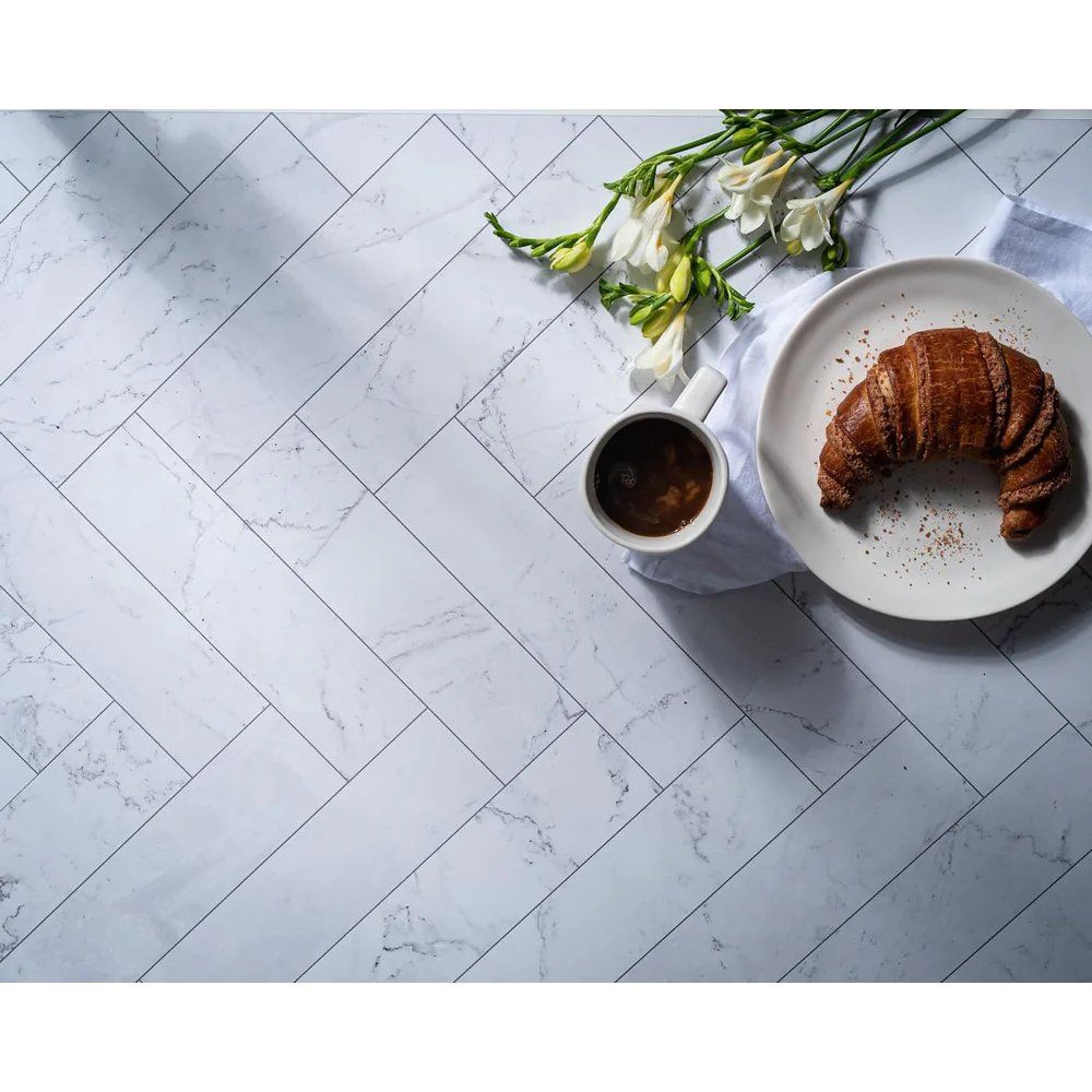V-Flat Zigzag Marble White/Zigzag Marble Black - XL